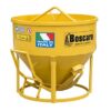 Benna conica per calcestruzzo di marca boscaro a scarico centrale e ad altezza ribassata.