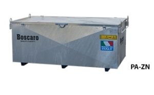 Cassone porta attrezzi zincato a caldo di marca boscaro dimensioni: 170 x 50 x 50h cm con portata 500 kg.