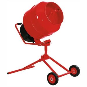 BETONIERA FRONTALE BL135 con Motore elettrico monofase HP 0,7 - kW 0,55 capacità 135 litri