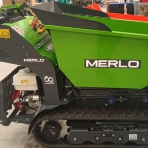 Motocarriola Cingolata Professionale Merlo M700TD Con Cassone Dumper Smontabile e Con Pedana Trasporto Operatore.