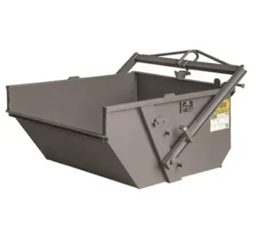 Benna Autoscaricante Completamente Automatica Marchio butti Verniciata colore grigio scuro.