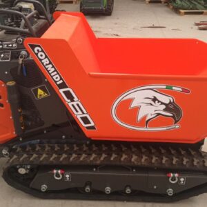 MOTOCARRIOLA MARCA CORMIDI MODELLO C60 CON CASSONE DUMPER CAPACITA' 0,28 MC E VELOCITA' MAX 3,6 KM/H. Vieni a scoprire il prezzo.