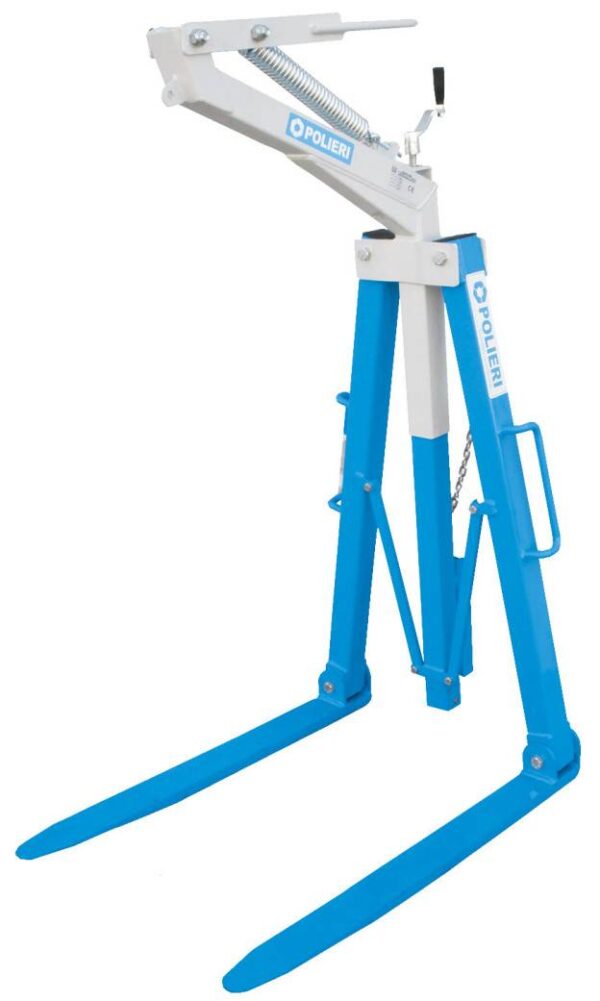 FORCA PER GRU CON BILANCIAMENTO AUTOMATICO A MOLLA 2000KG La forca presenta pratica regolazione fino all’apertura desiderata, bloccaggio di chiusura funzionale e maneggevole mediante apposito volantino.