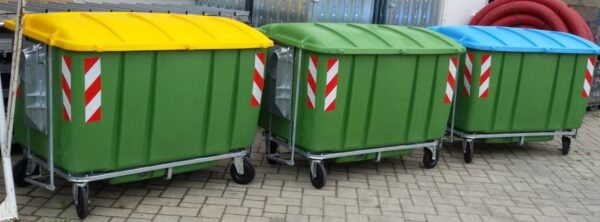 CASSONETTO PER RACCOLTA RIFIUTI RSU 1300LT