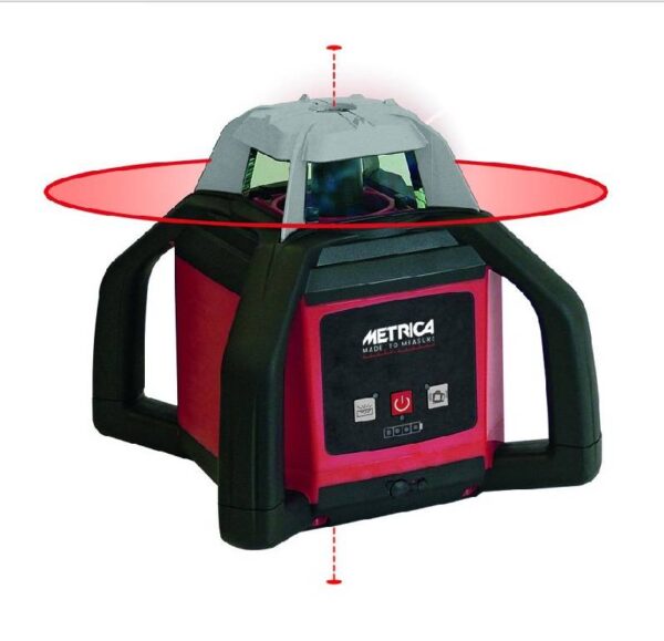 Livello laser metrica h4 autolivellante 360 con telecomando, ricevitore e valigetta. Portata 500 mt