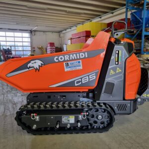 Motocarriola minidumper marchio cormidi modello c85 con motore diesel yanmar ln100 e portata di 800 kg.