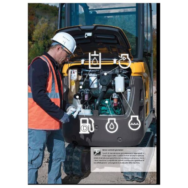 ESCAVATORE CINGOLATO 15 QUINTALI VOLVO EC15D - immagine 2