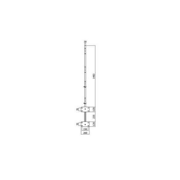 PARAPETTO ZINCATO A MENSOLA DA 2-150CM - immagine 2