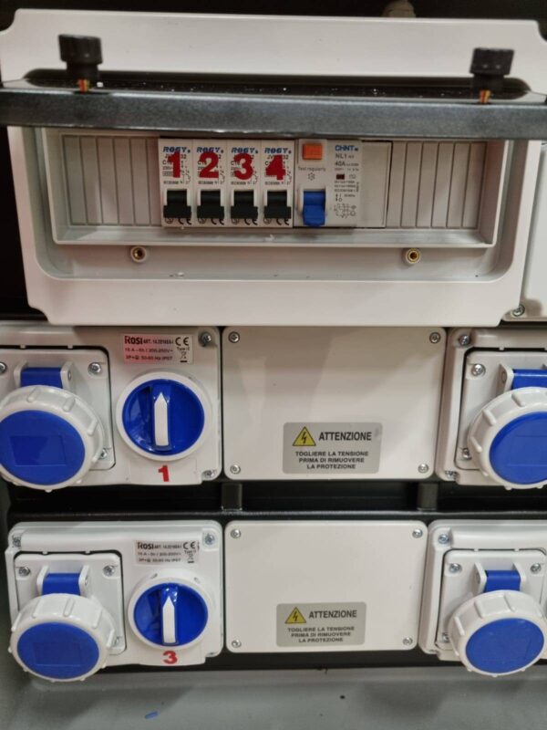 QUADRO ELETTRICO DI CANTIERE 4 PRESE MONOFASE 230V - immagine 2
