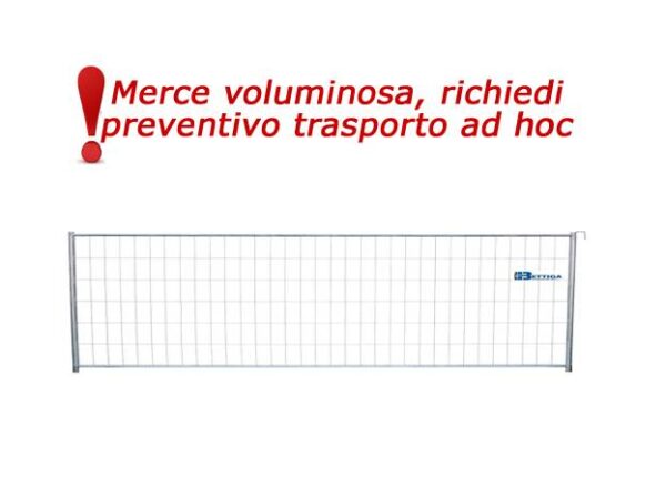 Recinzione Mobile da Cantiere Bassa 350x110cm