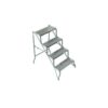 SGABELLO ZINCATO RICHIUDIBILE 4 GRADINI CSC VERONI URSUS TIPOLOGIA STEP STOOL CONFORME NORMATIVA EN 14183-C-3 CON INGOMBRO DI 666 X 985 X H.961 MM