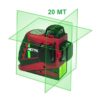 Tracciatore livello laser di marca metrica modello 3d total 360° con sistema di blocco integrato.