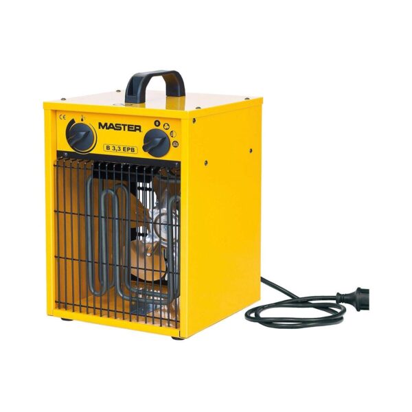 Generatore di aria calda elettrico con ventilatore è lo strumento ideale per scaldare spazi abbastanza importanti come laboratori artigianali, magazzini, negozi, uffici, postazioni fisse, gabbiotti esterni senza emanare fumi, odori e residui.