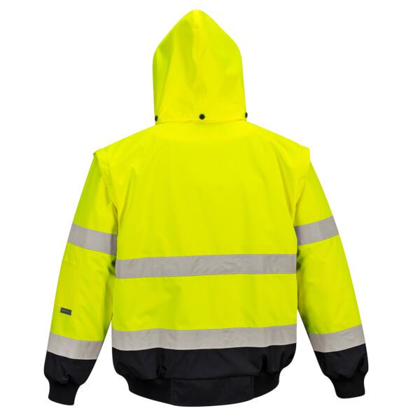 Bomber giallo bicolore ad alta visibilità di marca portwest