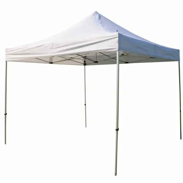 Gazebo con struttura in alluminio naturale mm 29/25x29/25x1 di rapido montaggio, pieghevole con Telo poliestere 300D g/mq 270 waterproof