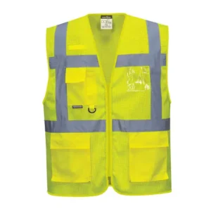 Gilet Giallo da Lavoro Alta Visibilità in Tessuto Mesh Air Modello C376 Marca Portwest.