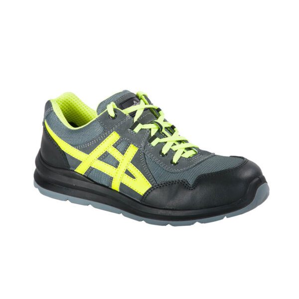 Scarpe Lavoro Antinfortunistiche ft50 con Fodera a Rete 3D, suola doppia densità PU/PU e Puntale anti urto cucito in pelle.