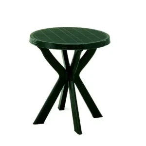 Tavolo componibile rotondo economico con gambe collegate largo 70 cm e alto 72 cm
