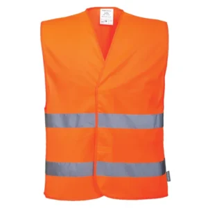 gilet rifrangente Leggero e confortevole in 100% Poliestere, ordito a maglia 124g.