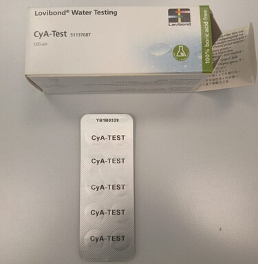 Cya test 100 pastiglie di ricambio reagenti Acido Cianurico lovibond con Blister da 10 pastiglie codice tk3008