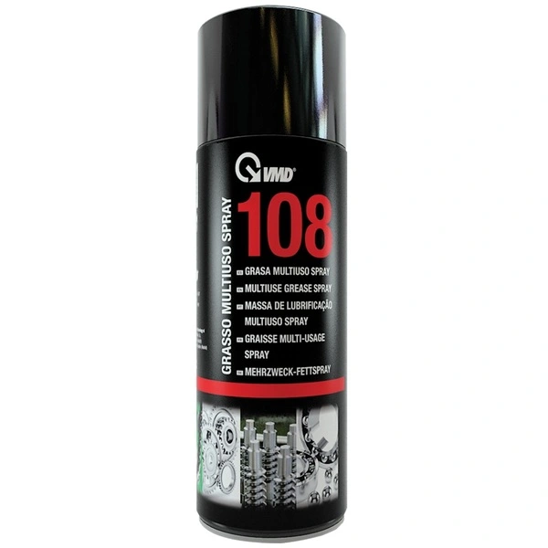 Grasso multiuso spray da 400 ml con ottime proprietà adesive, anticorrosione ed idrorepellenti.