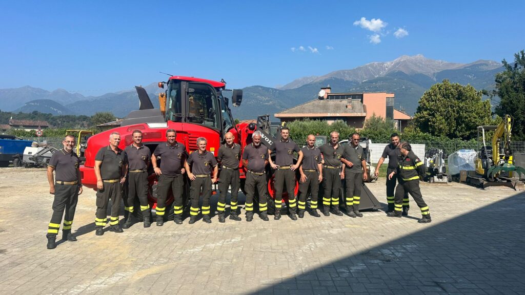 Pala Volvo L50 per i Vigili del Fuoco di Sondrio