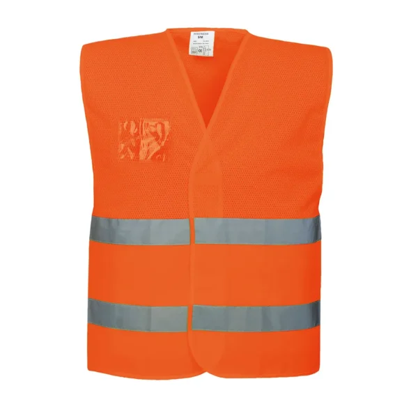 Gilet mezza rete C494 aranc