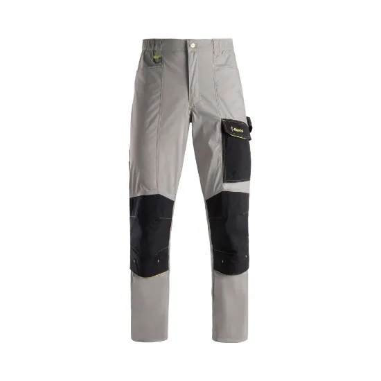 Pantaloni da lavoro uomo modello Dynamic marca Kapriol con pratiche tasche porta utensili e porta ginocchiera.