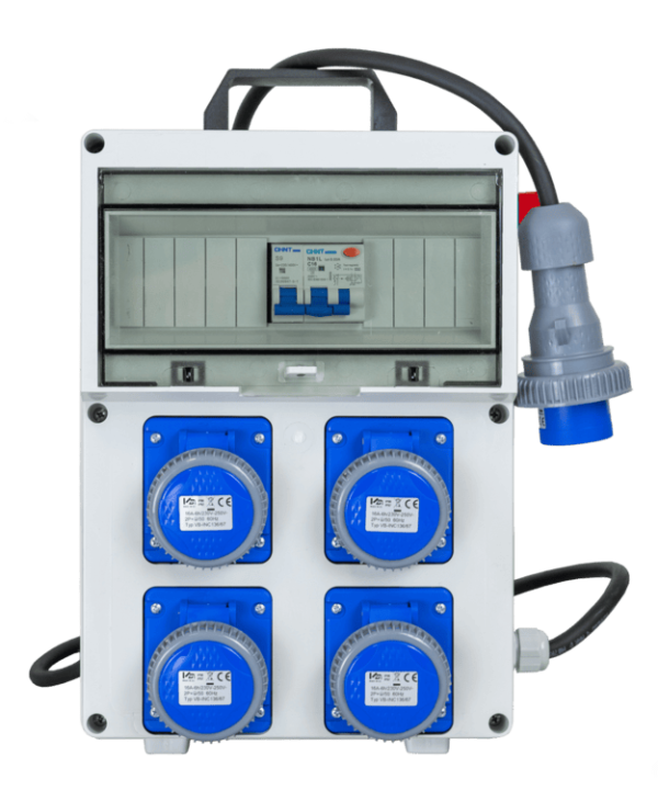 Quadro 4 prese 220 con pulsante