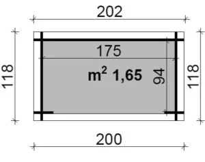 Casetta Patty 200x118