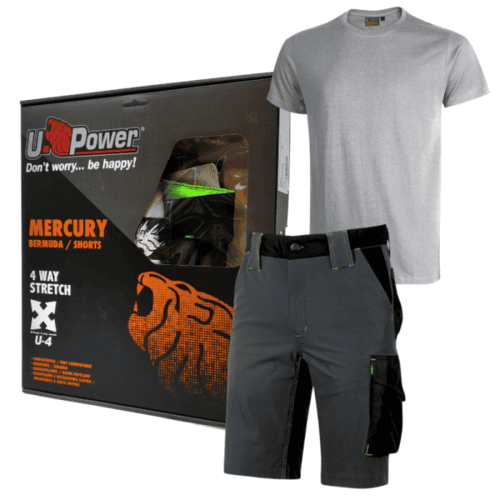 Kit Estivo da Lavoro U-Power MERCURY: Comfort, Stile e Funzionalità per Professionisti