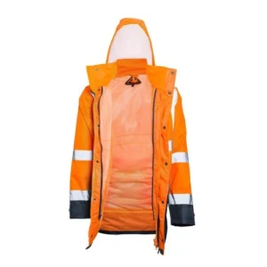 Giacca Parka 5in1 da Cantiere Alta Visibilità Reflect HV – Protezione Massima per Ogni Condizione