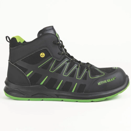 Scarpe Alte da Cantiere A-SPRINT High Green S3L: Sicurezza 100% Metal Free, Comfort Totale