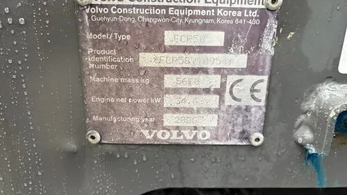 Escavatore Volvo ECR58 Usato