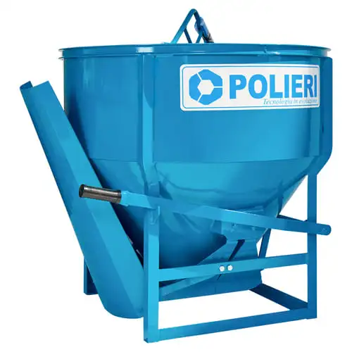 Benna Conica con Canalina Polieri per Calcestruzzo: La Soluzione Efficiente e Sicura per i Tuoi Cantieri