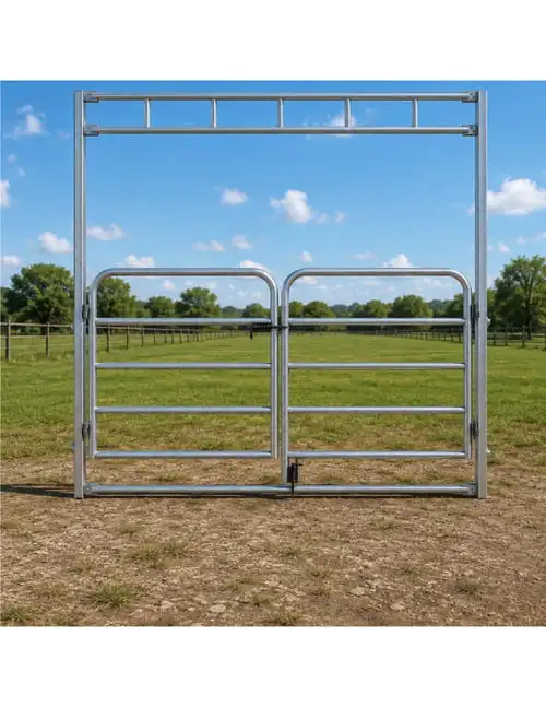 Cancello Fence per Cavalli Zincato a Due Ante: Sicurezza e Durata per i Tuoi Spazi Esterni