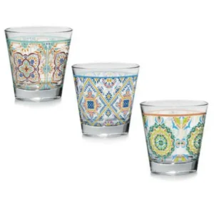 Bicchieri Acqua Decorati Valencia 250CC 3PZ