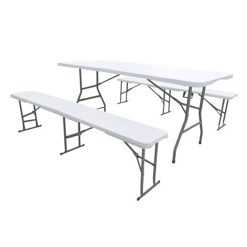 Set Tavolo e Panche Pieghevoli Crotone
