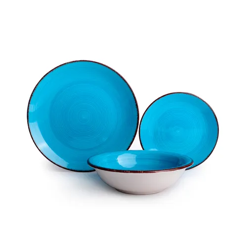 Set Piatti in Ceramica Francesca 18 Pezzi – 6 Persone