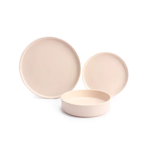 Servizio Piatti Moderno Evelyn 18 Pezzi in Ceramica Opaca