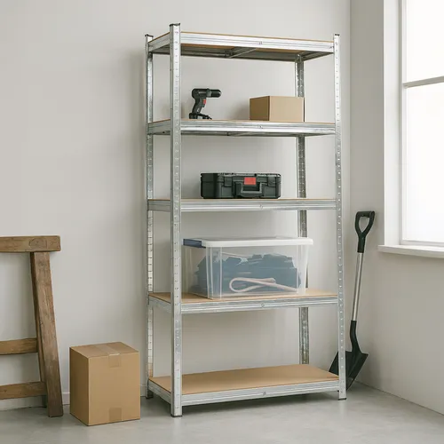 Scaffale Metallico Storage 90x40xH180 cm – 5 o 6 Ripiani